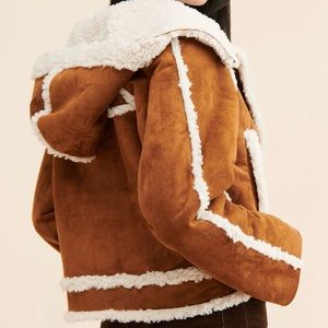 Free People Vegan Exchange Shearling Jacket